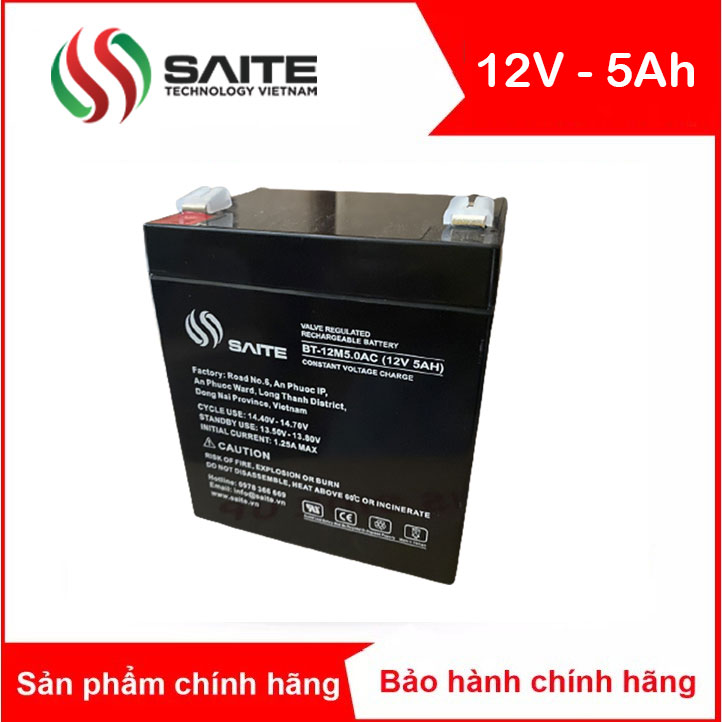 Ắc quy kín khí Saite 5AH BT-12M5.0AC